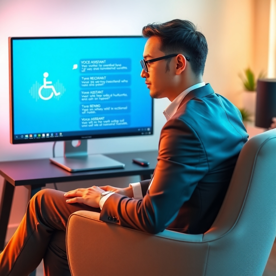 image of a man looking at a computer